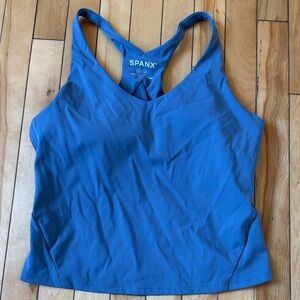 SPANX Blue Racerback Bra Tank